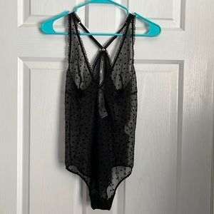 NWOT Calvin Klein Heart Mesh Bodysuit